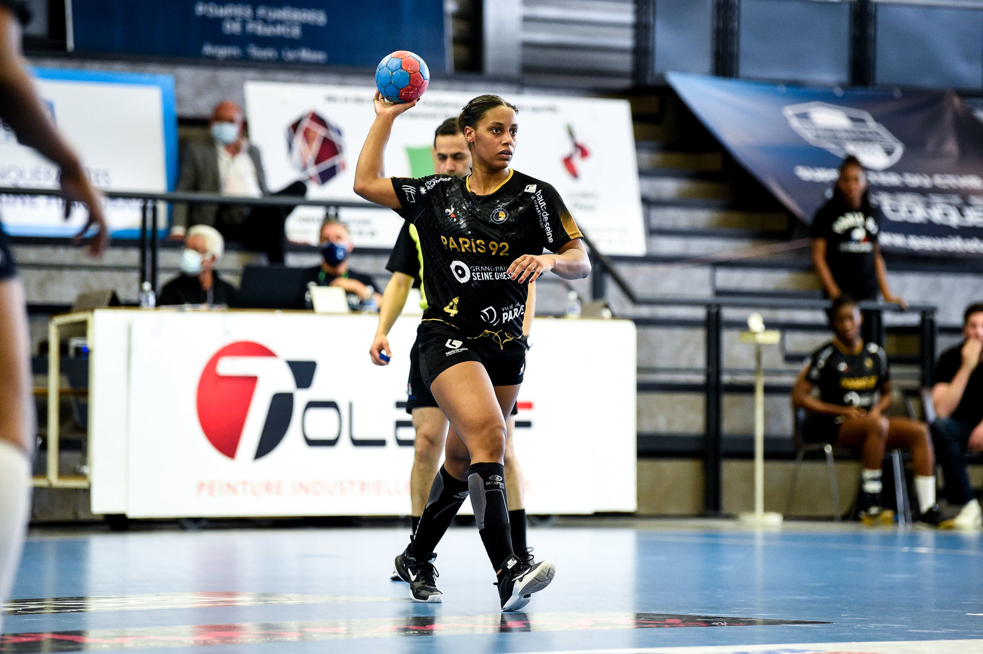 Soukeina SAGNA of Paris 92 during the Ligue Butagaz Energie match between Chambray and Paris 92 on May 8, 2021 in Chambray-les-Tours, France. (Photo by Hugo Pfeiffer/Icon Sport) - Soukeina SAGNA - Gymnase de la Fontaine Blanche - Chambray-les-Tours (France)