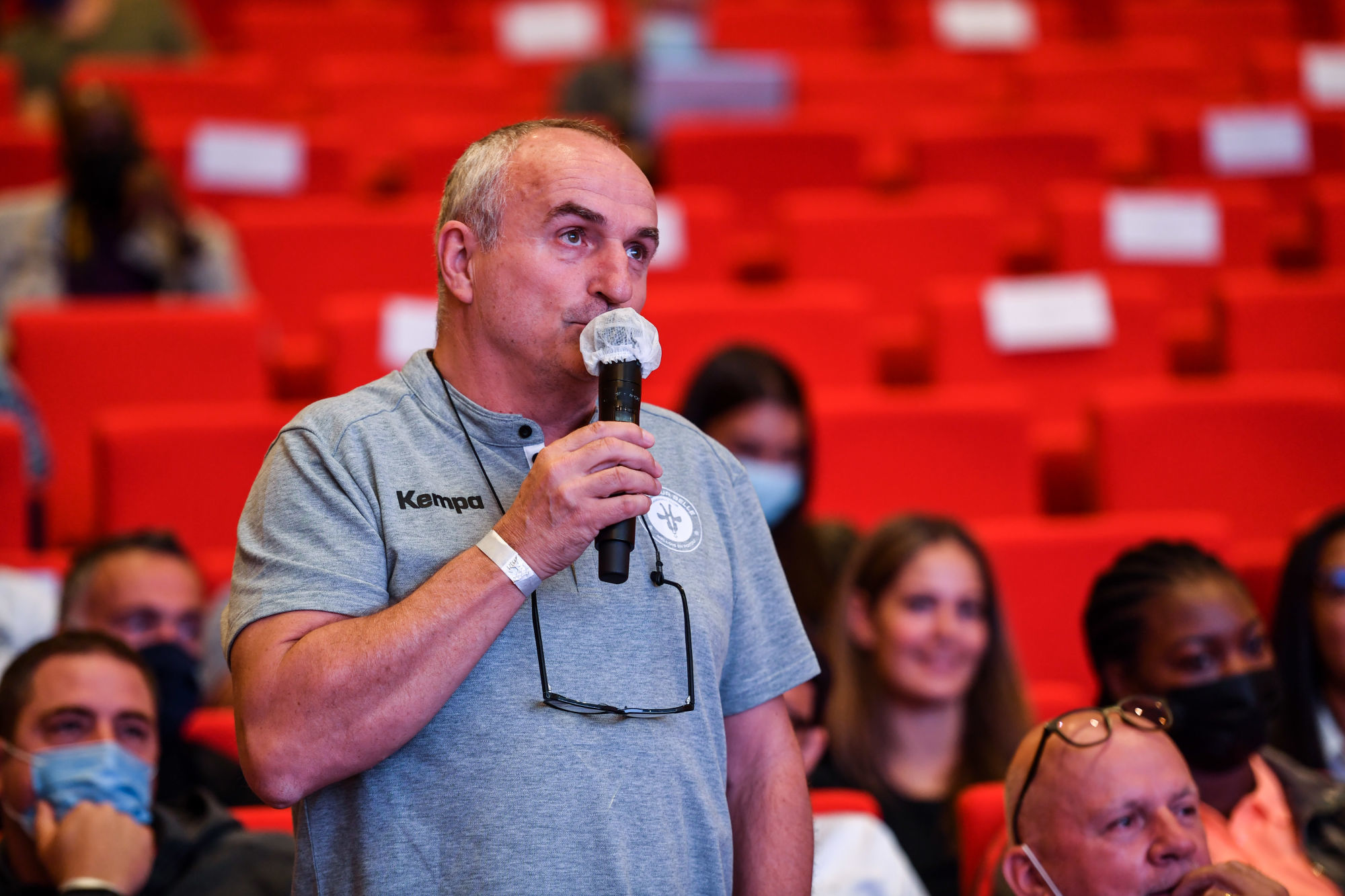 Thierry VINCENT head coach of Celles sur Belle during the press conference of French Women Handball National League at Maison du Handball on September 1, 2021 in Creteil, France. (Photo by Baptiste Fernandez/Icon Sport) - Thierry VINCENT - Maison du Handball - Creteil (France)