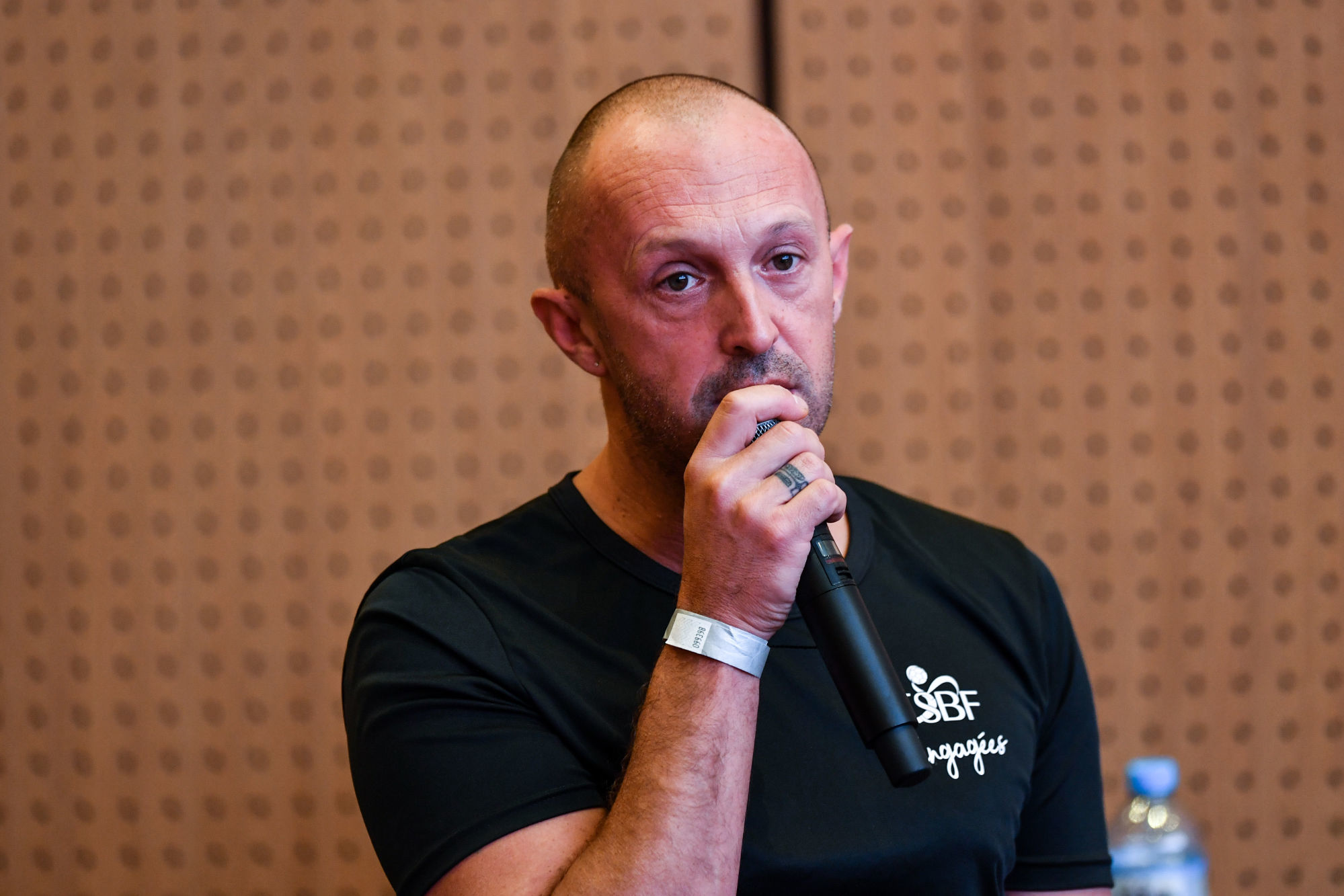 Sebastien MIZOULE head coach of ESBF Besancon during the press conference of French Women Handball National League at Maison du Handball on September 1, 2021 in Creteil, France. (Photo by Baptiste Fernandez/Icon Sport) - Sebastien MIZOULE - Maison du Handball - Creteil (France)