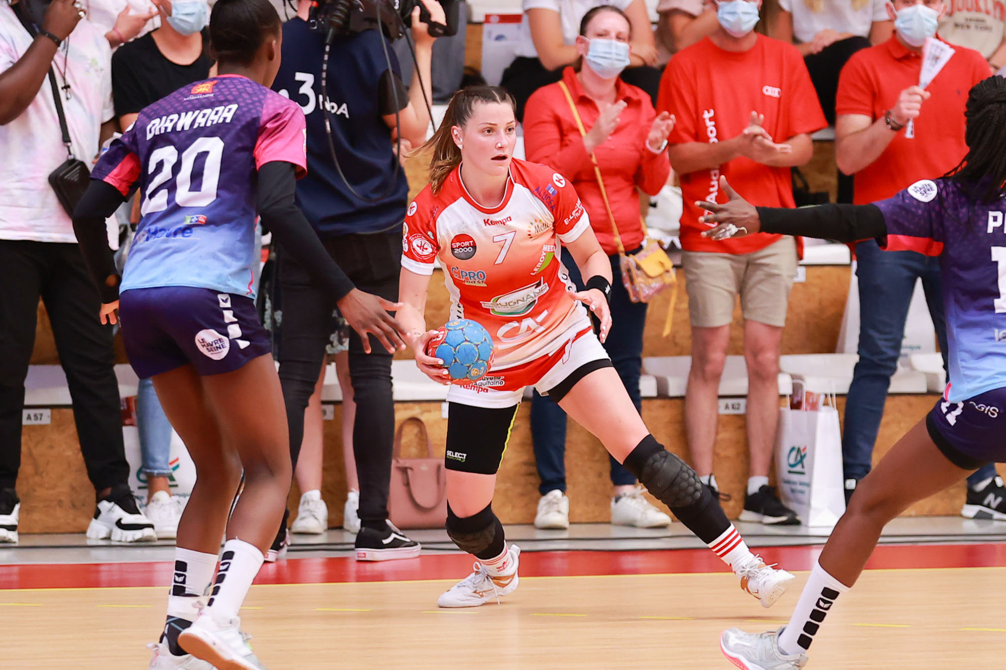 Lesly Briemant of Celles sur Belle, Adja-sanou PAYE of Le Havre, Mathita DIAWARA of Le Havre during the second Final match D2F between Celles-sur-Belle and Le Havre  on June 5, 2021 in Celles-sur-Belle, France. (Photo by Cedric Vlemmings/Icon Sport) - Lesly BRIEMANT - Adja Sanou PAYE - Mathita DIAWARA -  (France)