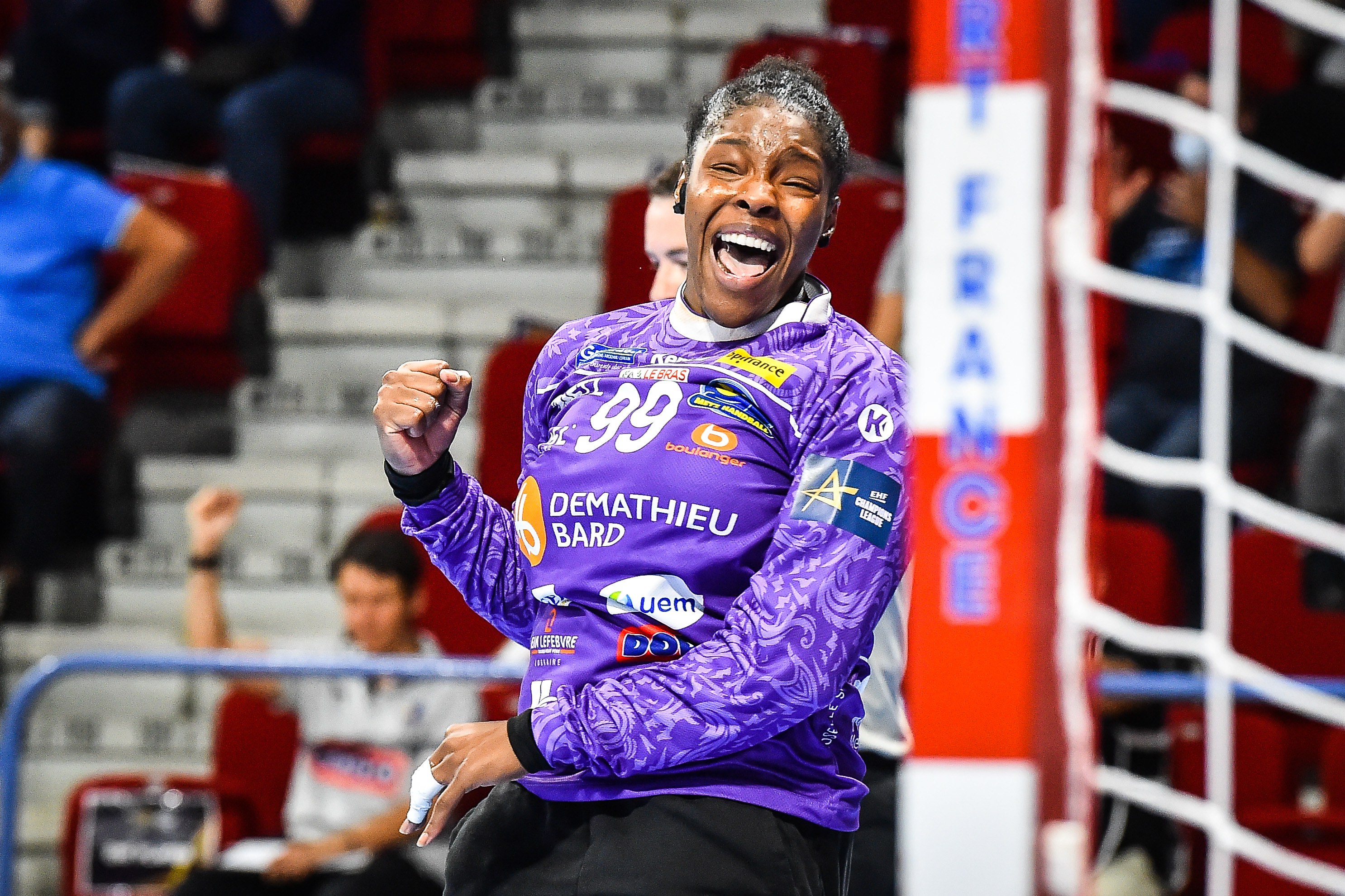 Hatadou SAKO of Metz during the DELO EHF Champions League match between Metz and Kristiansand on September 26, 2021 in Metz, France. (Photo by Matthieu Mirville/Icon Sport) -  (France)