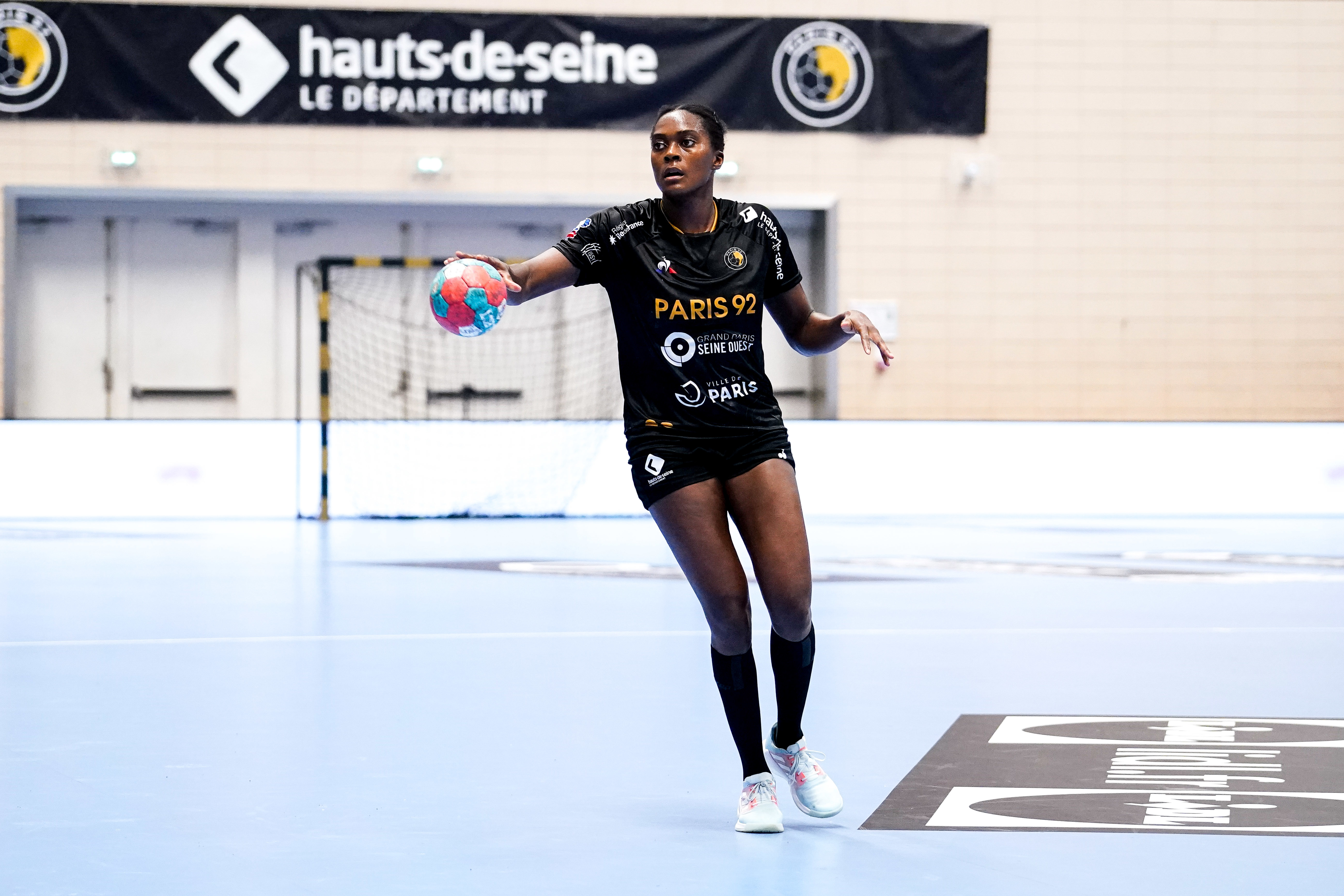 Gnonsiane NIOMBLA of Paris 92  during the Ligue Butaguaz Energie match between Paris 92 and Chambray at Palais des Sports on September 8, 2021 in Paris, France. (Photo by Hugo Pfeiffer/Icon Sport) - Palais des Sports Robert Charpentier - Issy-les-Moulineaux (France)