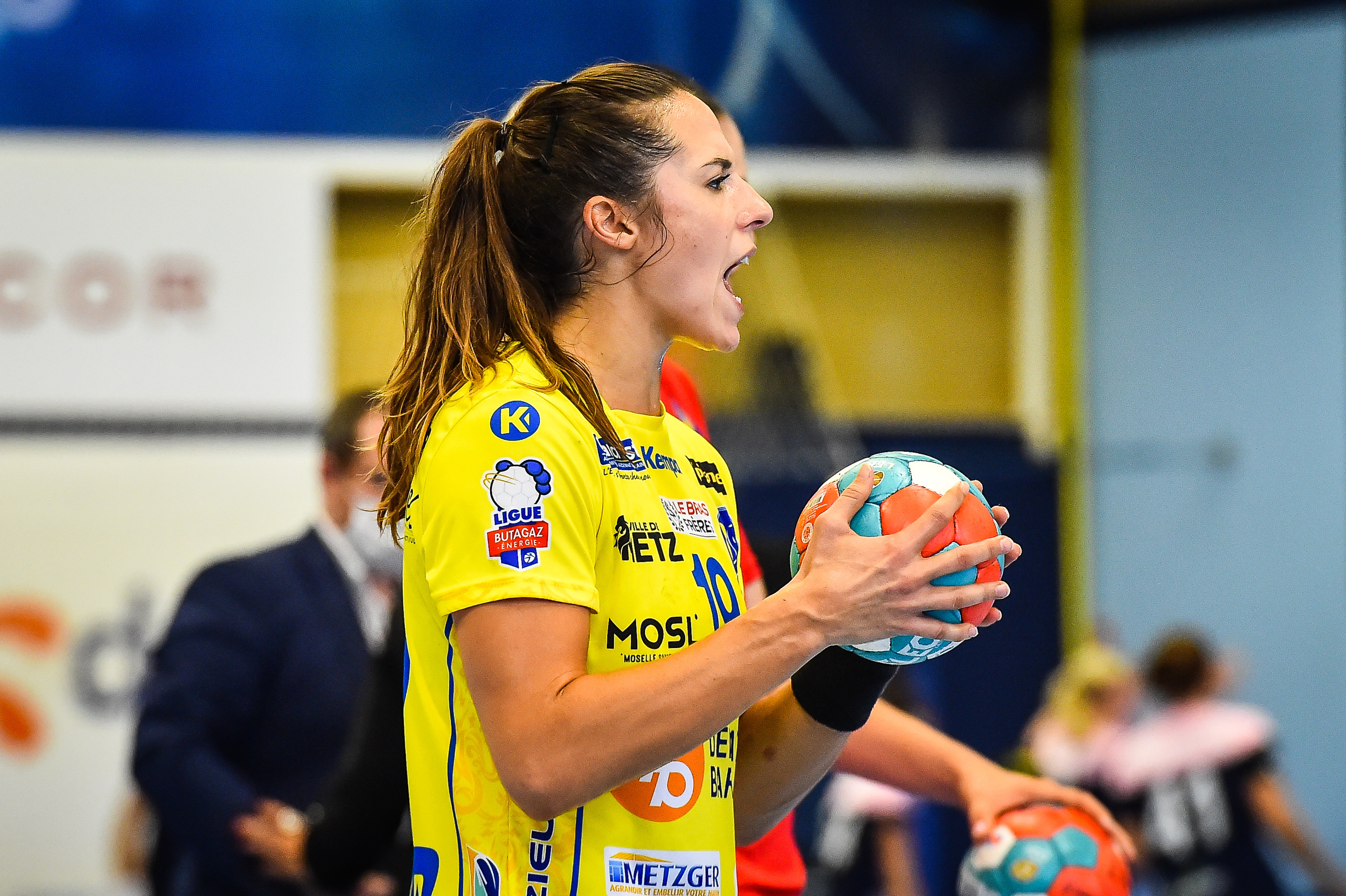 Louise BURGAARD of Metz during the Ligue Butaguaz Energie match between Chambray and Metz on September 15, 2021 in Chambray-les-Tours, France. (Photo by Matthieu Mirville/Icon Sport) - Louise BURGAARD -  (France)