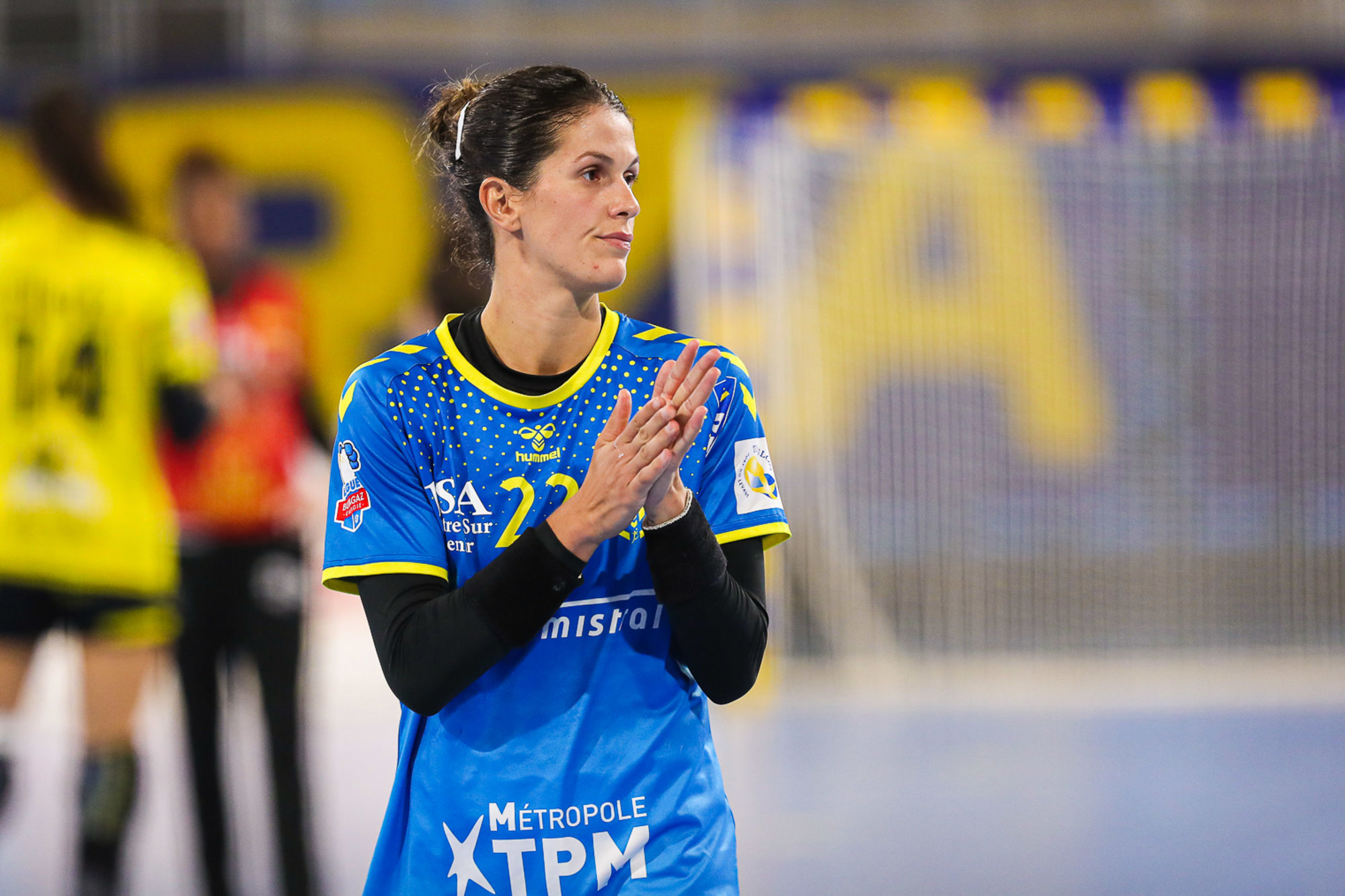 Agustina Lopez Santa Marina of Toulon Metropole Var Handball during the Ligue Butagaz Energie match between Toulon and Plan de Cuques at Palais des Sports Jaureguiberry on November 3, 2021 in Toulon, France. (Photo by Bertrand Delhomme/Icon Sport) - Agustina Lopez SANTAMARINA - Toulon (France)
