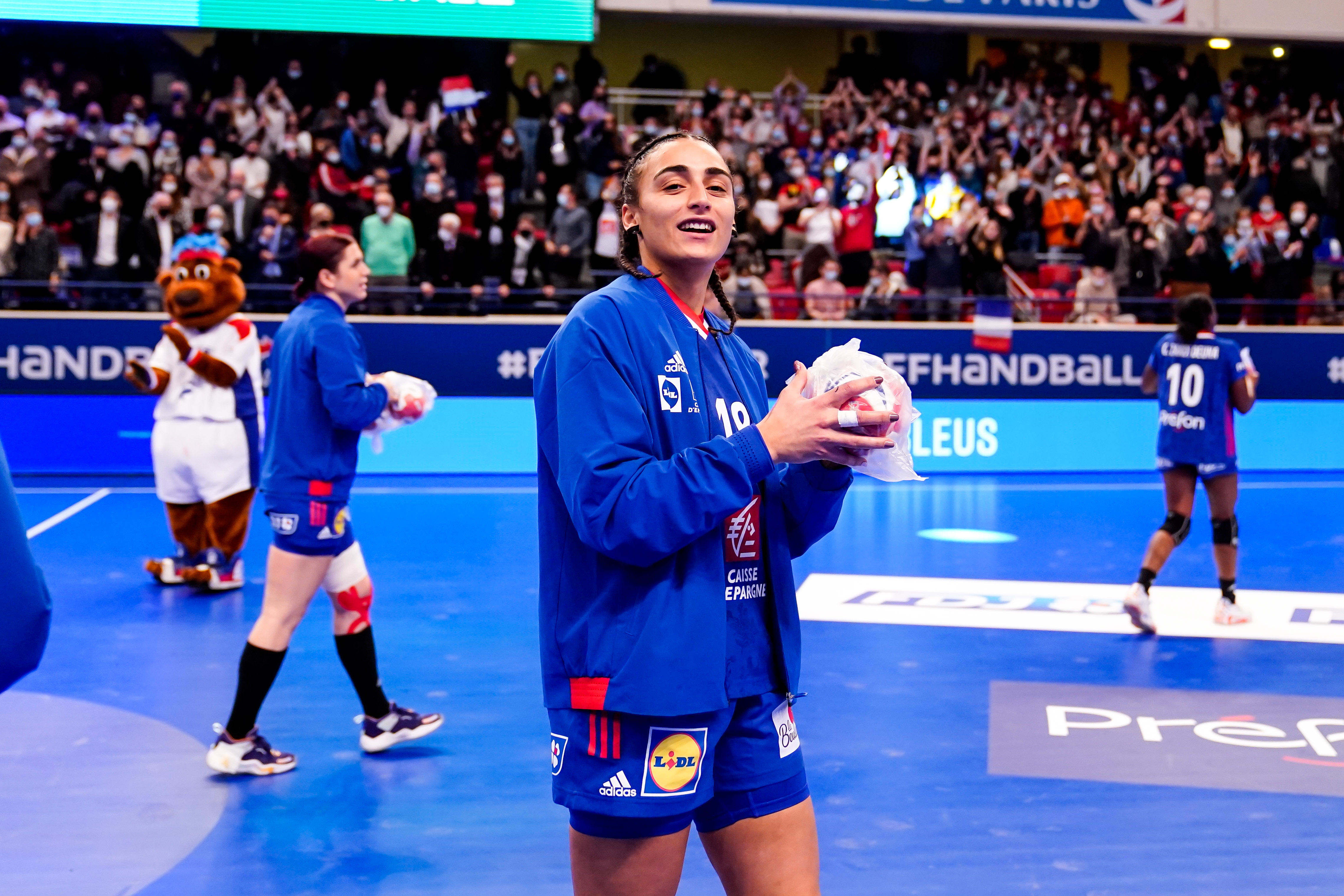 Orlane AHANDA of France during the IFH World Women's Preparation Match 2021 between France and Hungary at Stade Pierre de Coubertin on November 26, 2021 in Paris, France. (Photo by Hugo Pfeiffer/Icon Sport) - Orlane AHANDA - Pierre de Coubertin - Paris (France)