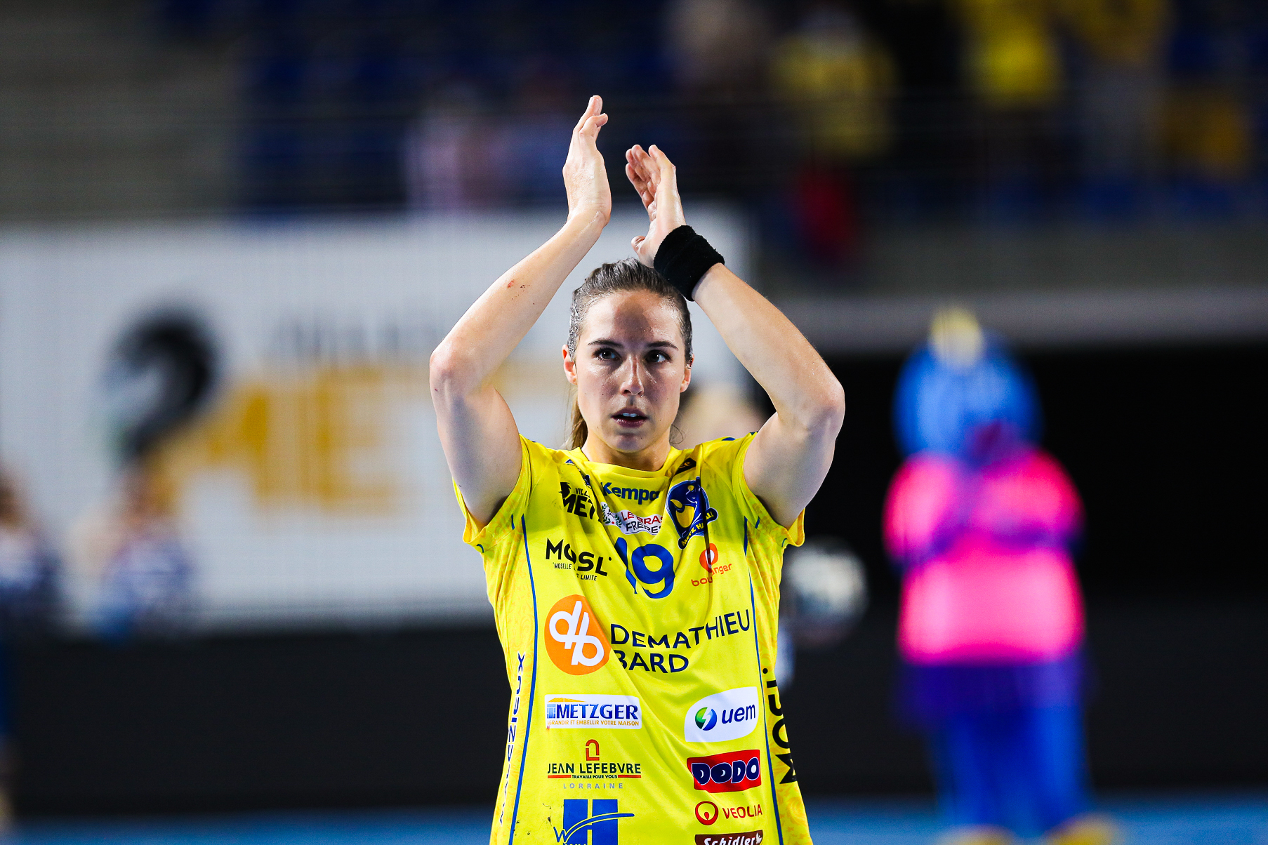 Louise Burgaard of Metz Handball during the EHF Women's Champions League match between Metz and Gyori on October 23, 2021 in Metz, France. (Photo by Bertrand Delhomme/Icon Sport) - Louise BURGAARD - Metz (France)