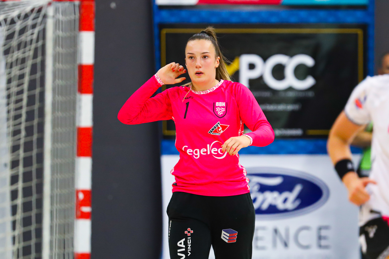 Agathe QUINIOU of Brest during the Ligue Butaguaz Energie match between Bourg de Peage and Brest on September 8, 2021 in Bourg-de-Peage, France. (Photo by Bertrand Delhomme/Icon Sport)