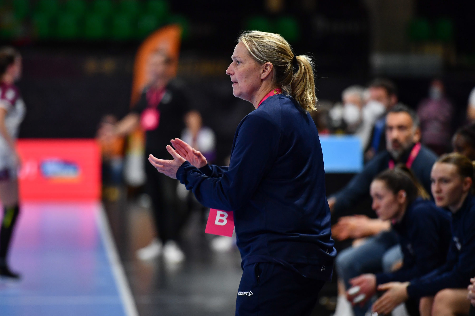 Helle THOMSEN Coach adjoint of Nantes during the Ligue Butagaz Energie match between Nantes and Dijon on January 12, 2022 in Nantes, France. (Photo by Franco Arland/Icon Sport)