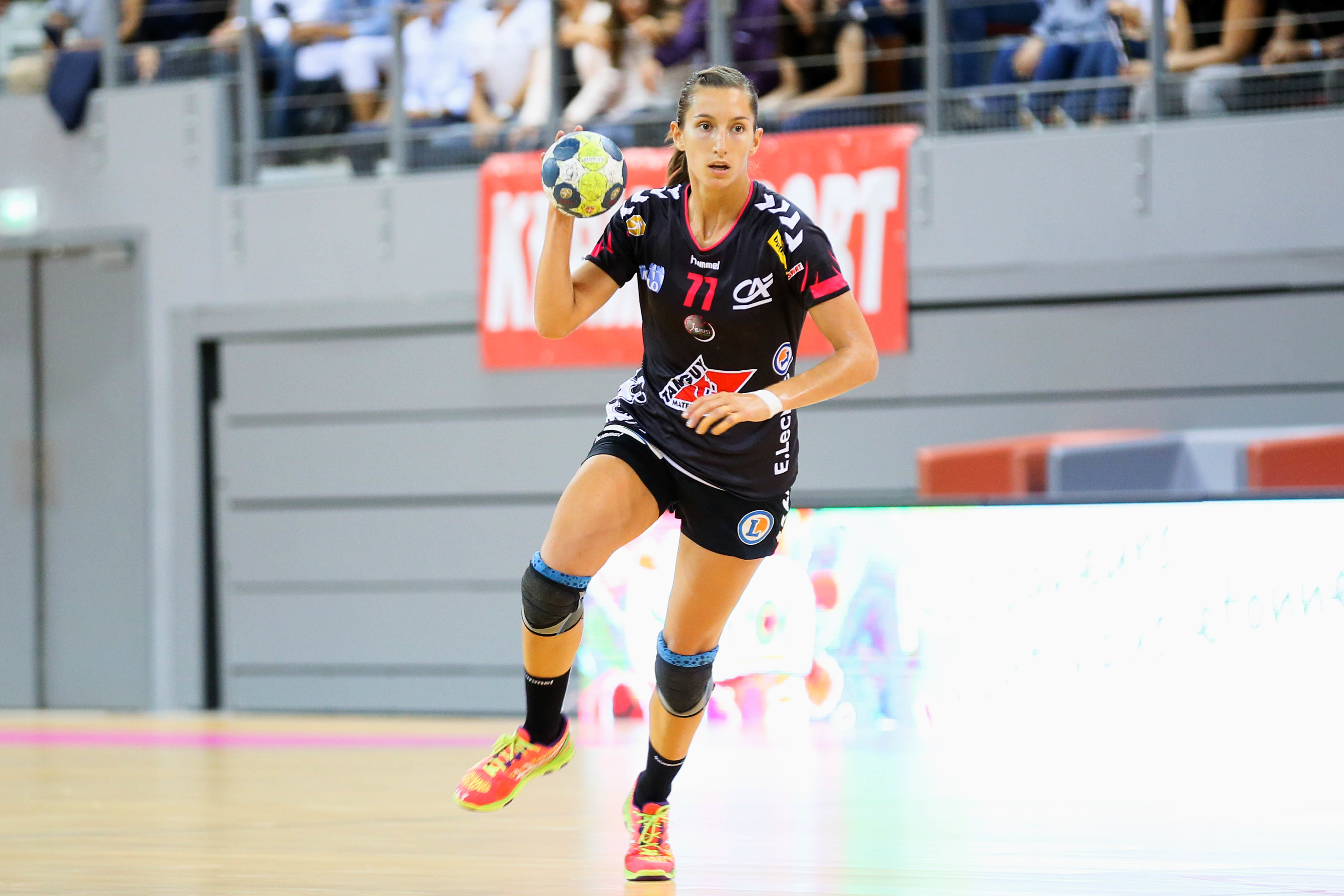 Marion Limal of Brest  during the women handball league match between Brest and Nice on 14 september 2016 in Brest, France